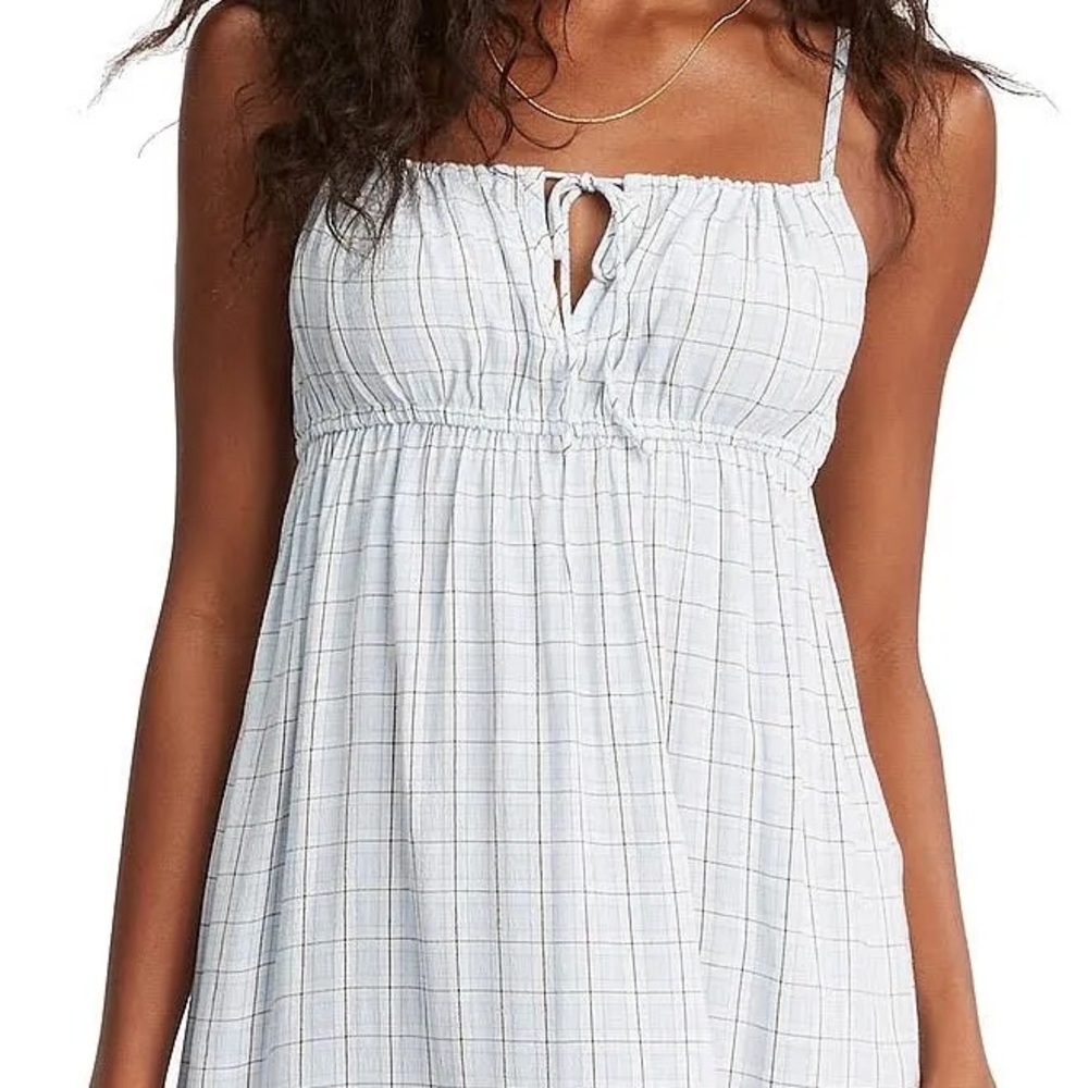Billabong Light Blue Plaid Dress